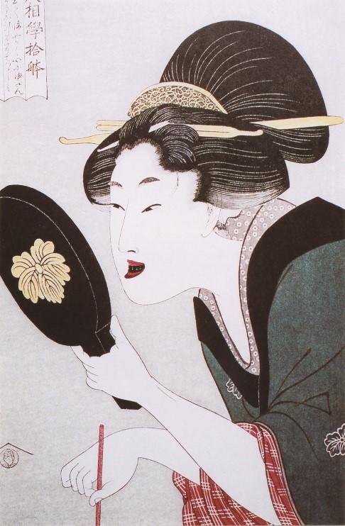 Illustration: Women who are blacking their teeth painted by Utamaro Kitagawa