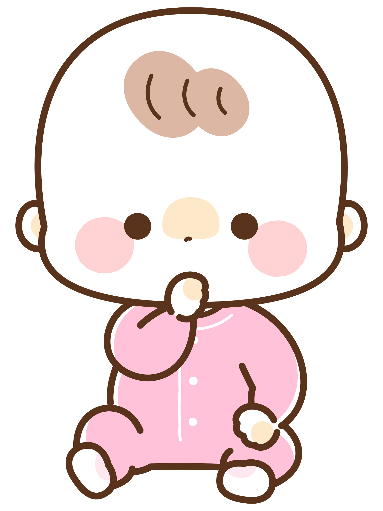 指しゃぶりをする赤ちゃん